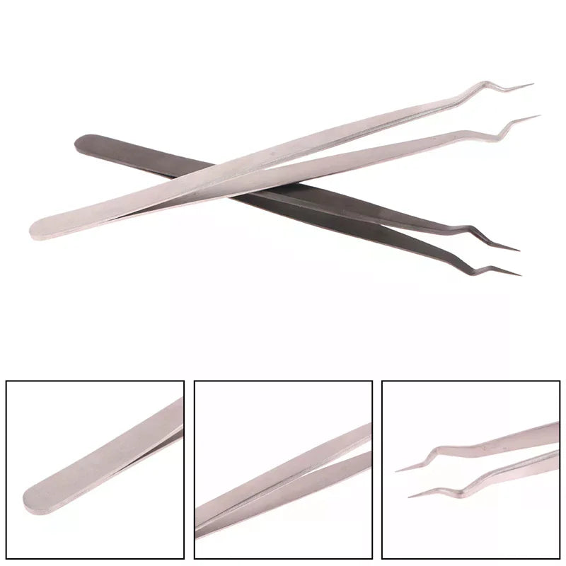 Precision Lash Extension Isolation Tweezers | Stainless Steel Lash Extension Tweezer QXL