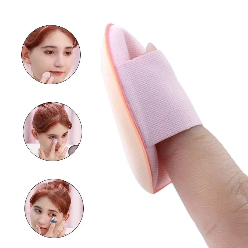 Mini Finger Puff Sponges 5/10-Pack | Foundation & Concealer Makeup Sponge Puff QXL