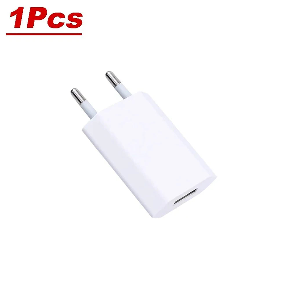 5V 1A EU USB Wall Charger Adapter | 1–5 Pack USB Wall Charger QXL 1Pcs EU Plug