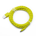 Nylon Braided Micro USB Cable – Fast Charge & Sync 1m/2m/3m Micro USB Cable QXL Yellow 2m