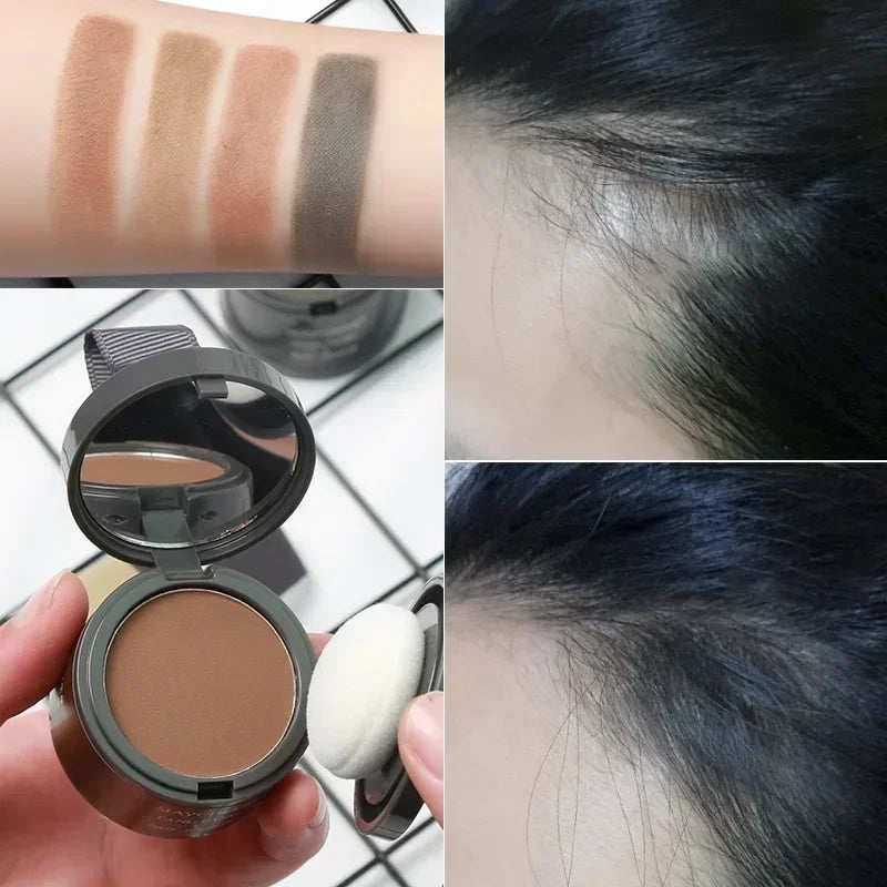 MAYCHEER Hairline Shadow Powder – Instant Grey Root Coverage Hairline Root Powder QXL