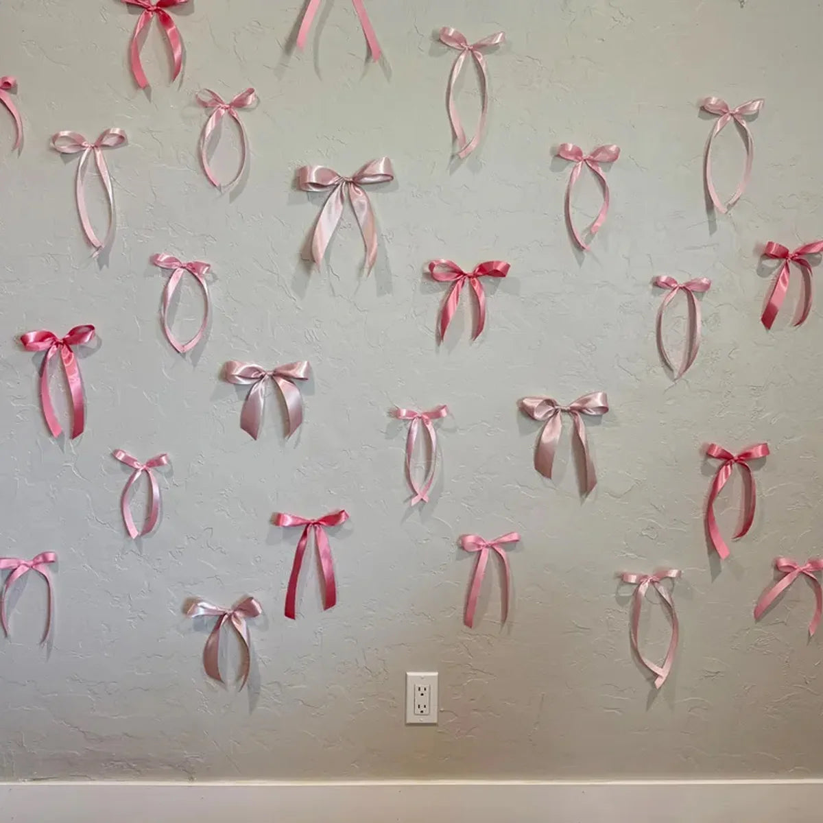 12-Pack Pink Bow Wall Decor | Party Backdrop & Garland Party Wall Decor QXL