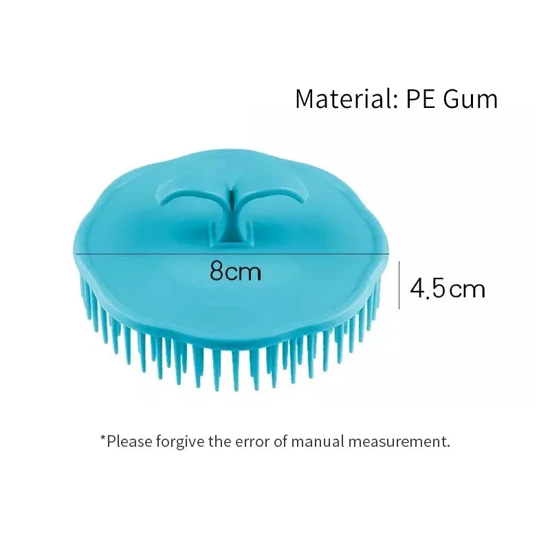 Silicone Scalp Massage Shampoo Brush | Soft Bristle Hair Scrubber Scalp Massage Brush QXL