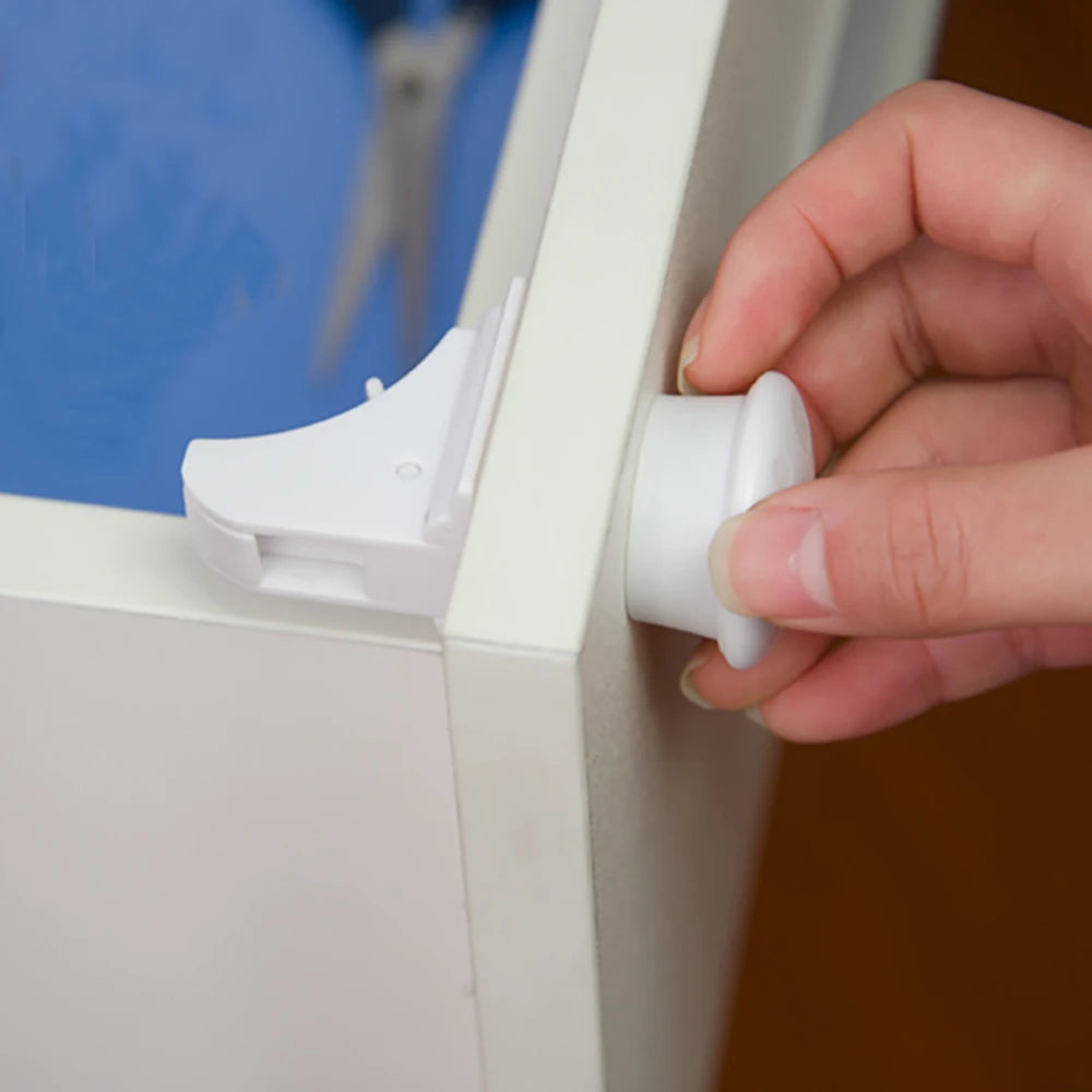 Magnetic Baby Safety Locks – Invisible Cabinet & Drawer Latches Baby Safety Lock QXL