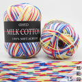 3-Strand Gradient Milk Cotton Acrylic Yarn | Knit & Crochet