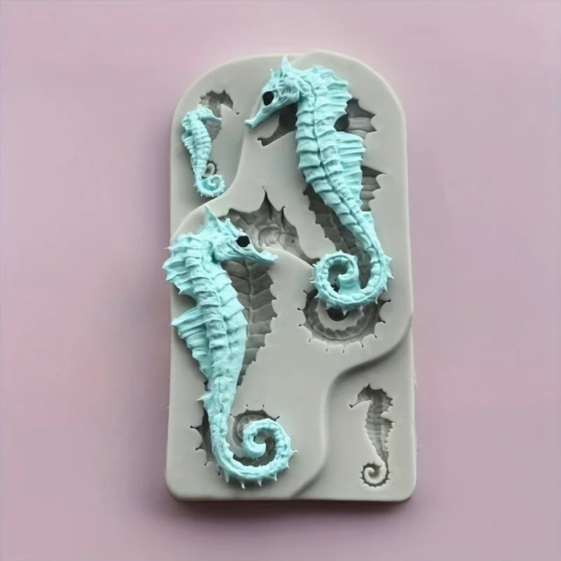 Ocean Seahorse Silicone Mold | DIY Clay & Resin Jewelry Mold Silicone Craft Mold QXL