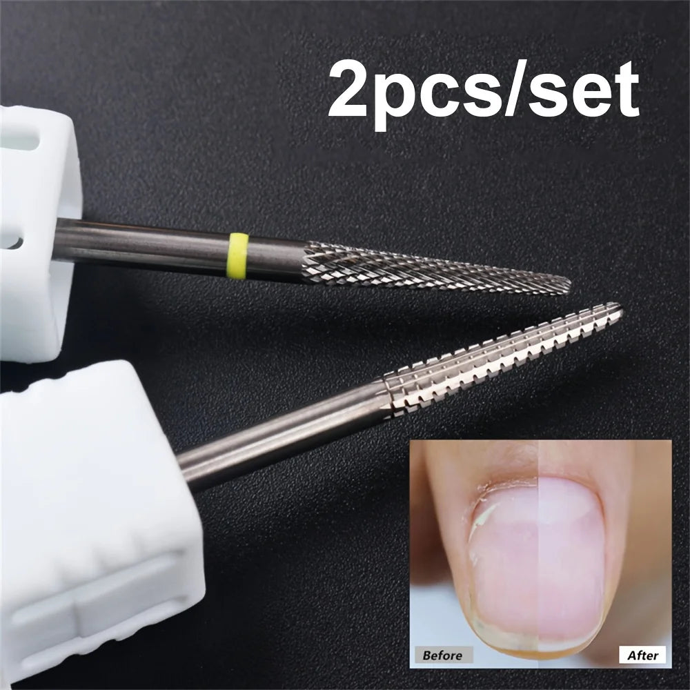 Tungsten Carbide Nail Drill Bits 3/32" – Milling Cutter 1/2 Pc Nail Drill Bit QXL