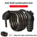 4/5-Digit Bike Combination Cable Lock 110cm | PVC Steel Bicycle Cable Lock QXL 90CM