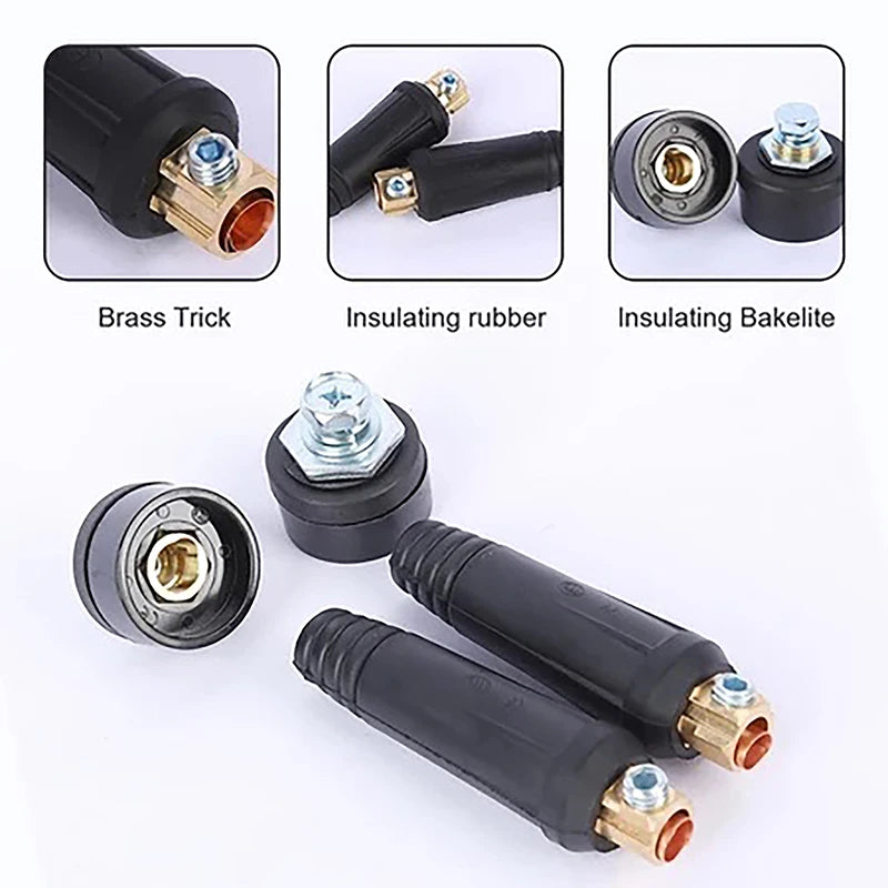 DKJ 10-25 Welding Cable Connector | Male Female Quick Fit Welding Cable Connector QXL