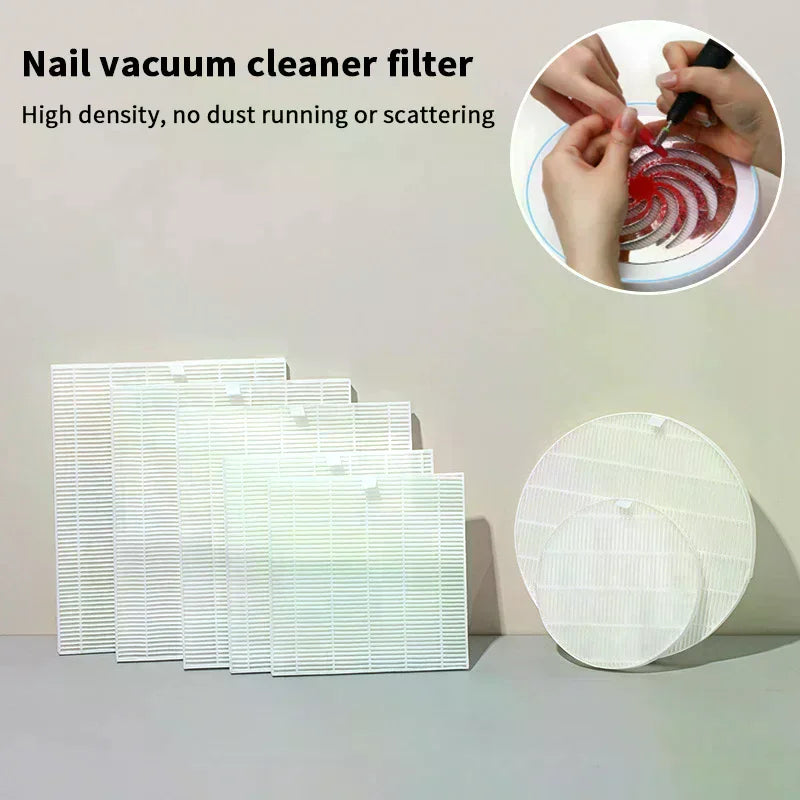 Nail Dust Collector Replacement Filter | Vacuum Cleaner Screen Nail Dust Filter QXL
