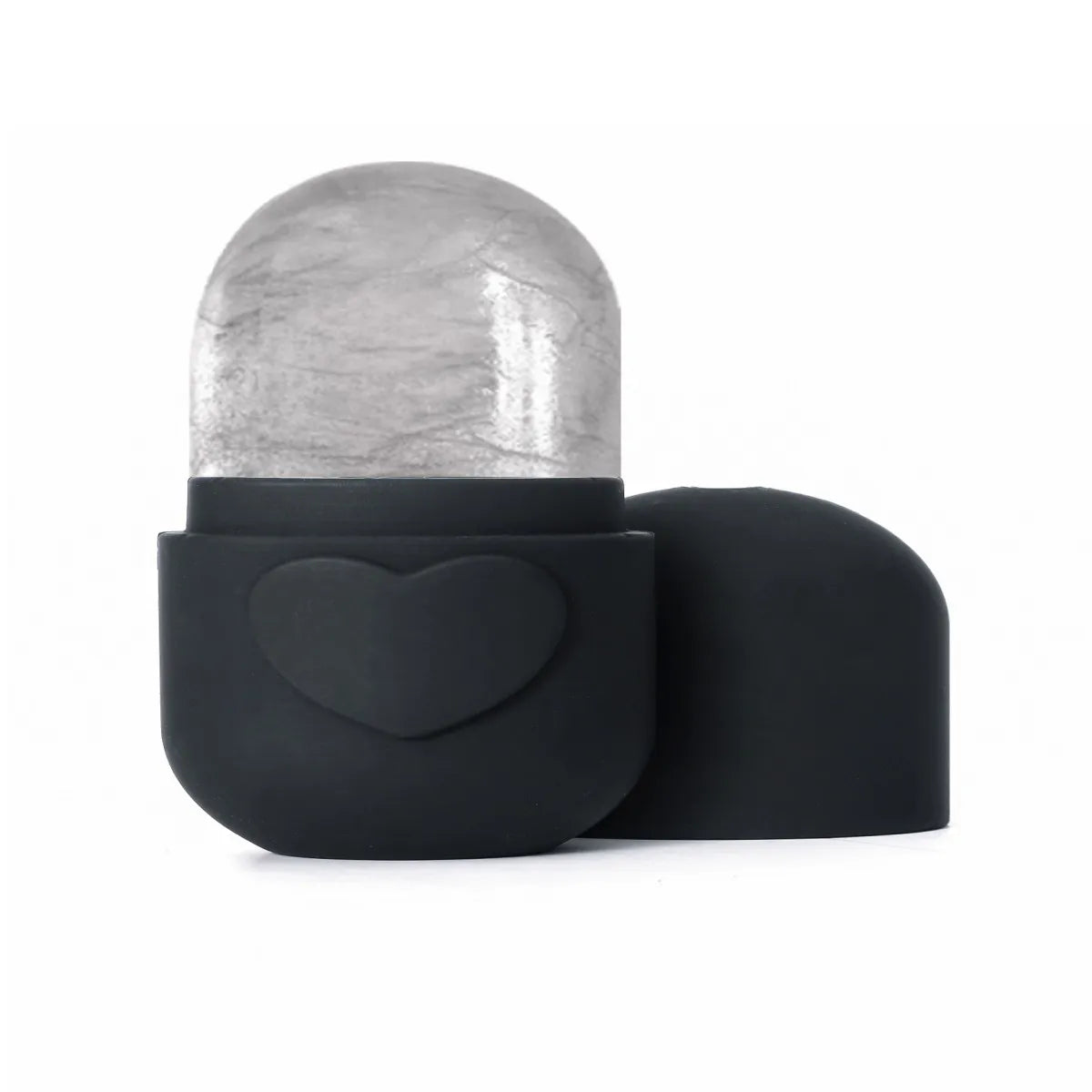 Heart-Shaped Ice Cube Tray – Facial Skincare & Food-Grade Skincare Ice Mold QXL black