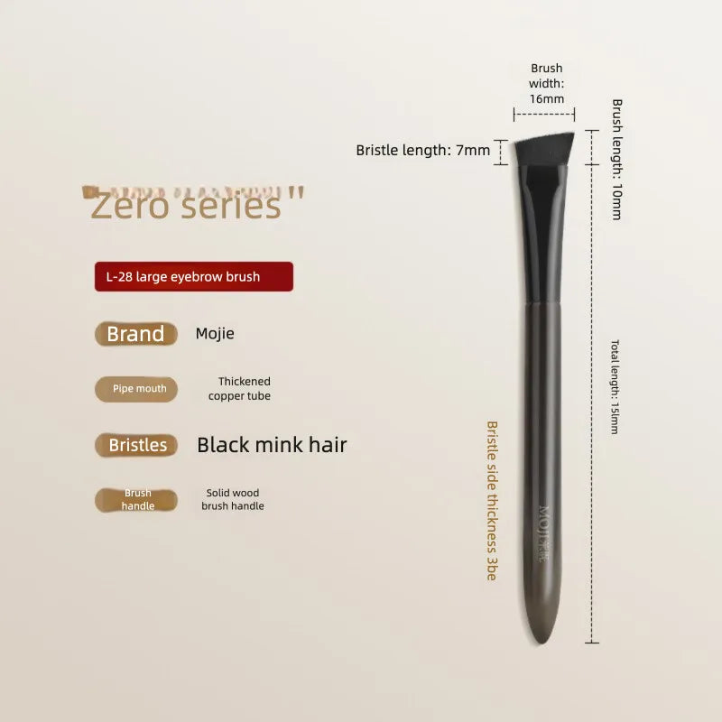 L28 Angled Eyebrow Brush | Mink Hair Professional Makeup Brush Eyebrow Makeup Brush QXL L28 Large