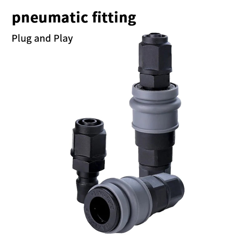 C-Type Self-Locking Pneumatic Quick Connect Adapter 8/10/12mm Pneumatic Quick Connector QXL