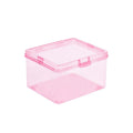 Transparent Plastic Photocard Storage Box | Desk Organizer Card Storage Box QXL Pink