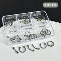 30-Pc Punk 3D Nail Charms | Metal Alloy Black & White Set Nail Art Charms QXL Black