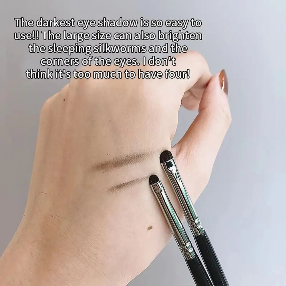 4-Piece Small Angle Eyeshadow Brush Set | Lying Silkworm Eyeshadow Brush Set QXL