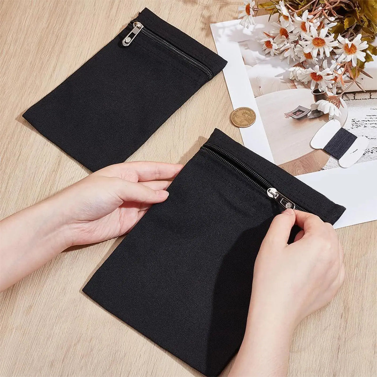 Sew-In Hidden Zipper Pocket for Jackets, Coats & Sweatshirts Sew-In Pocket QXL
