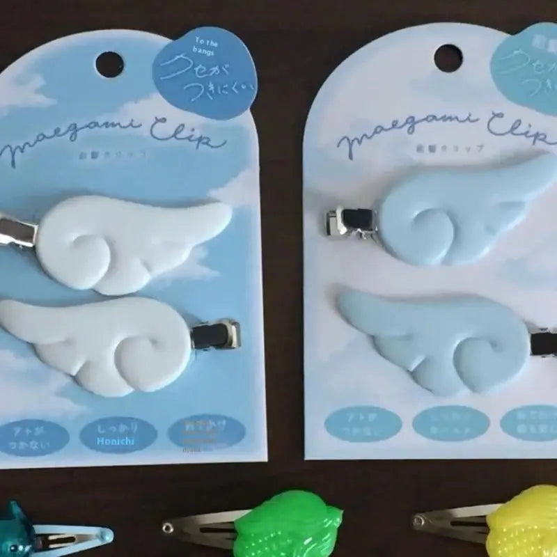Y2K Angel Wing Hair Clips | Japanese Sweet Barrettes Pair Hair Clips & Barrettes QXL