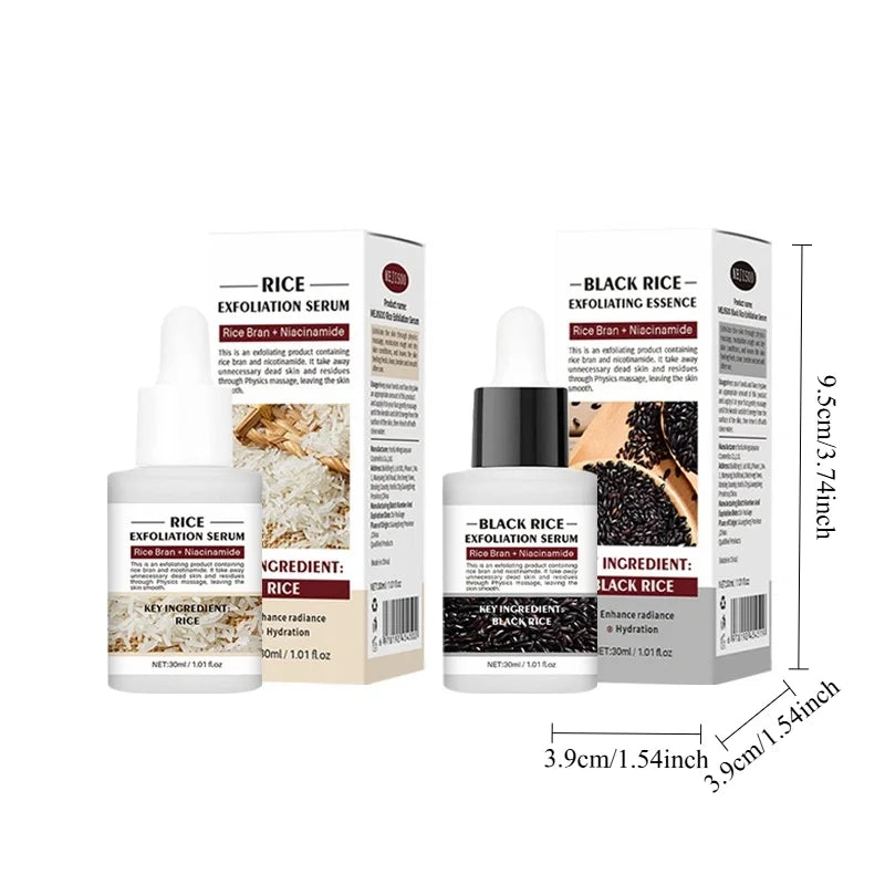 2-Piece Black Rice Exfoliating Essence Travel Skincare Set Exfoliating Skincare Set QXL