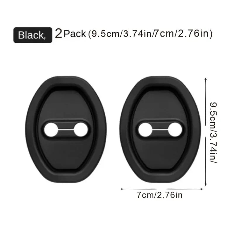 Toyota Corolla Silicone Door Lock Covers 4-Pack | 2006–2024 Car Door Protector QXL Black 2 pieces
