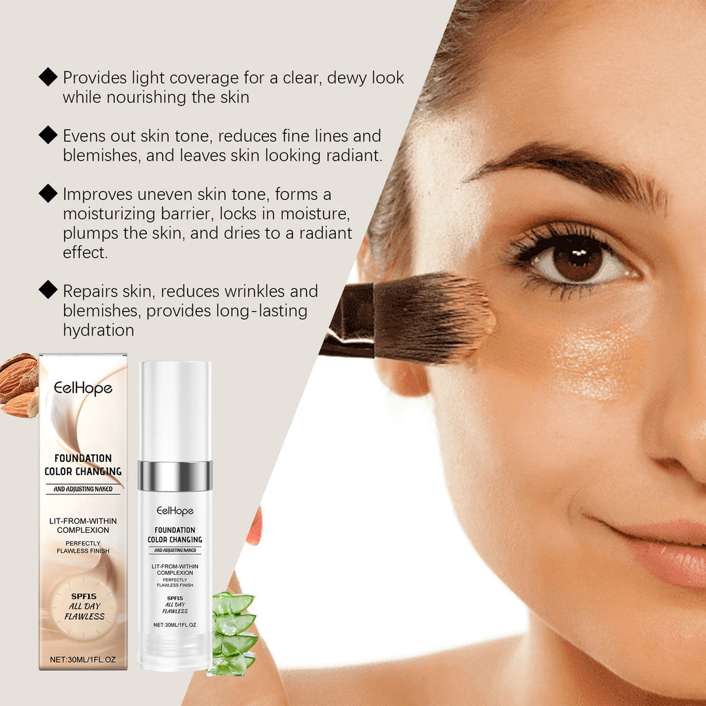 Eelhope Liquid Foundation | Light Coverage Dewy Finish 30ml Liquid Foundation QXL