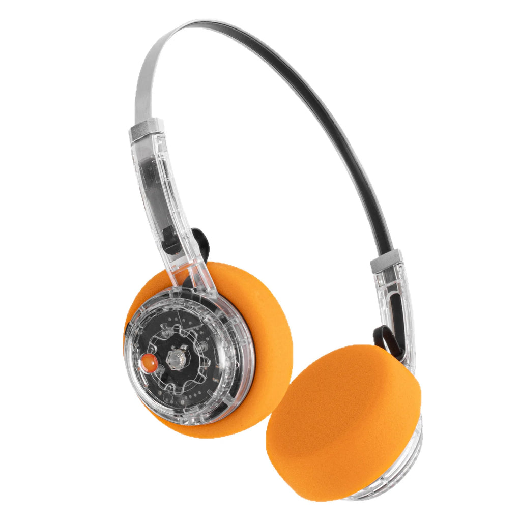 YITHOR Transparent Bluetooth Headphones with Fidget Button & Mic Bluetooth Headphones QXL