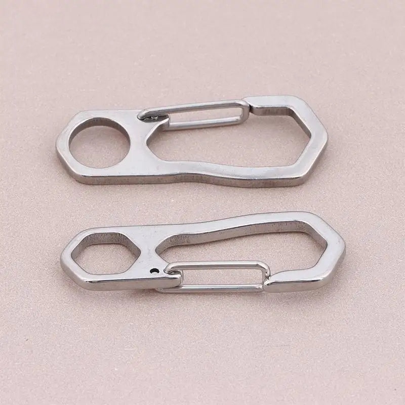 Stainless Steel Carabiner Clips 2/5-Pack | Rustproof Spring Buckle Carabiner Spring Clips QXL