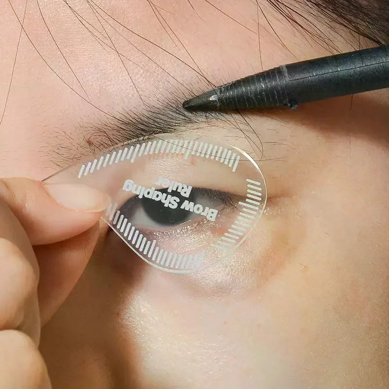 Tear Drop Arch Brow Mapping Ruler | PMU Eyebrow Stencil Eyebrow Mapping Tool QXL
