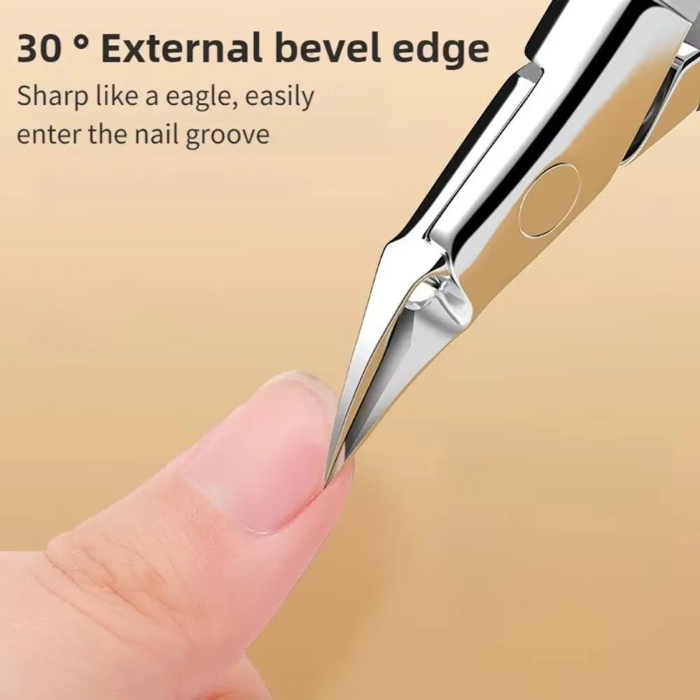 Large Jaw Toenail Clippers | Slanted Stainless Steel Trimmer Toenail Clipper QXL