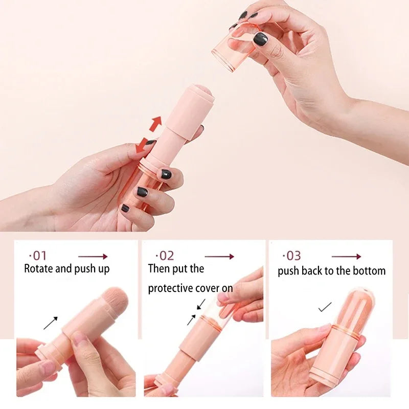 4-in-1 Telescopic Travel Makeup Brush Set | 4 Mini Brushes Travel Makeup Brush Set QXL