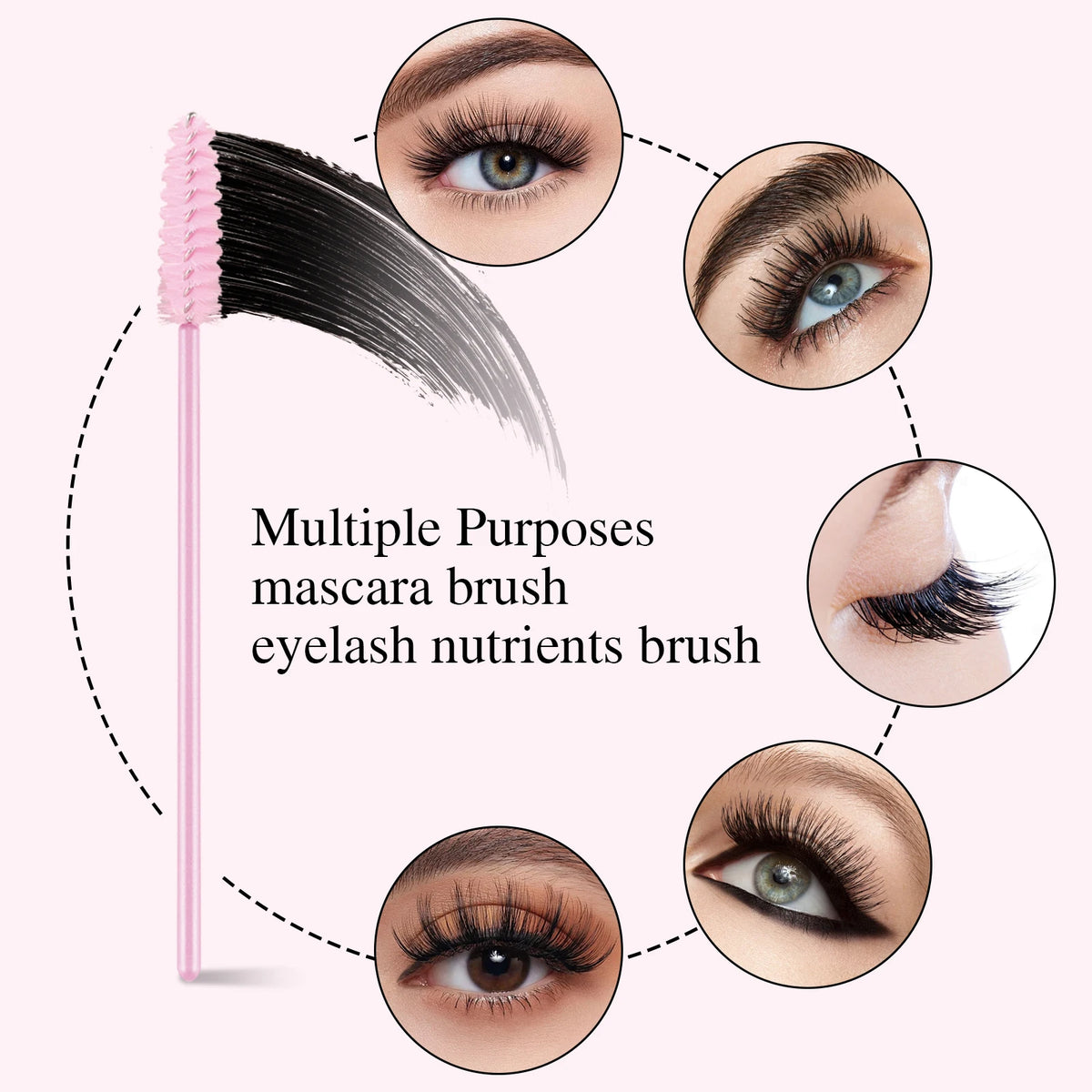 6-Piece Eyelash & Eyebrow Kit | Curler, Spoolie & Brow Brush Eye Makeup Tool Kit QXL