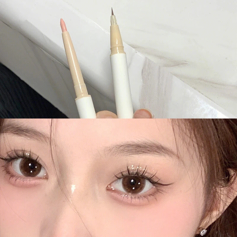 Double-Ended Silkworm Eye Pen | Matte & Pearl Shadow Liner Eye Shadow Liner Pen QXL 05