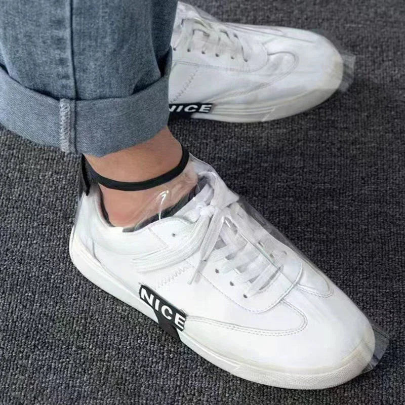 Transparent Barber Shoe Covers | PVC Hair Guard 1 Pair Barber Shoe Covers QXL