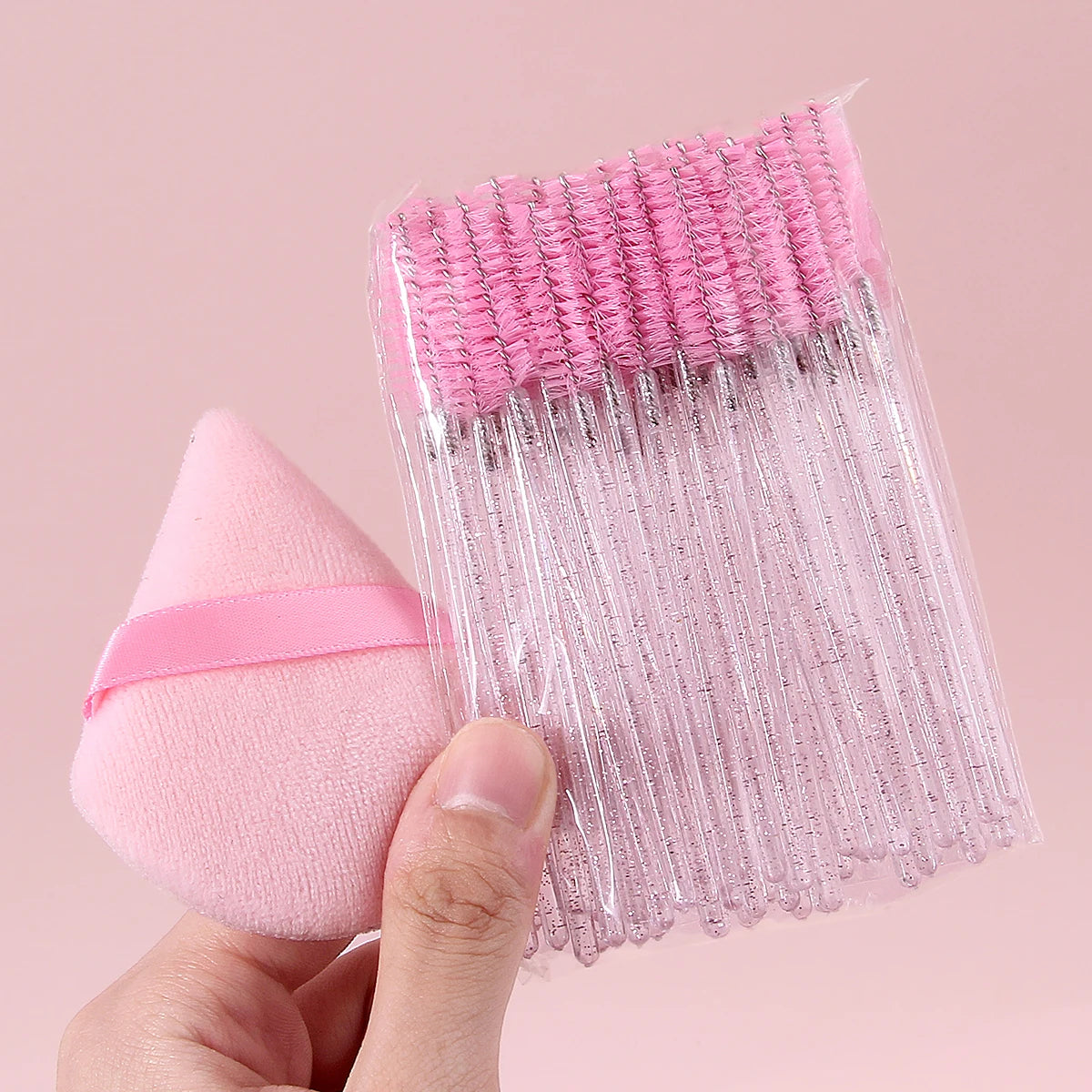51-Pc Disposable Spiral Mascara Wands & Eyebrow Brush Set Disposable Mascara Wands QXL