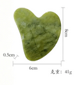 2-in-1 Facial Contour Brush & Jade Gua Sha Massager Tool Gua Sha Face Tool QXL 1pcs Jade Guasha