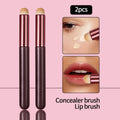 KOSSHOW 2-Pack Round Concealer & Lip Makeup Brushes Makeup Brush Set QXL MULTI