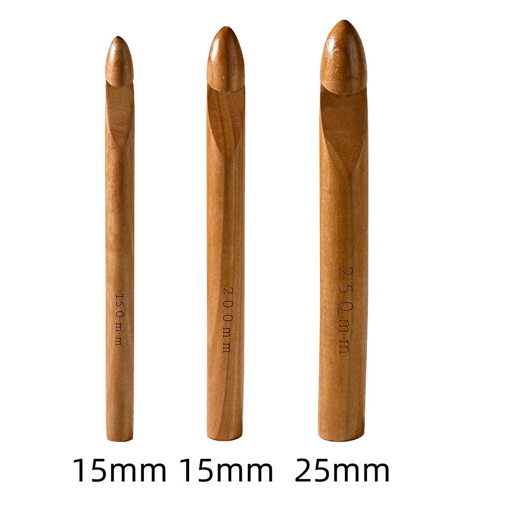 Bamboo Crochet Hook Set | 12 Sizes 3mm–10mm Knitting Tools Crochet Hook Set QXL 3Pcs