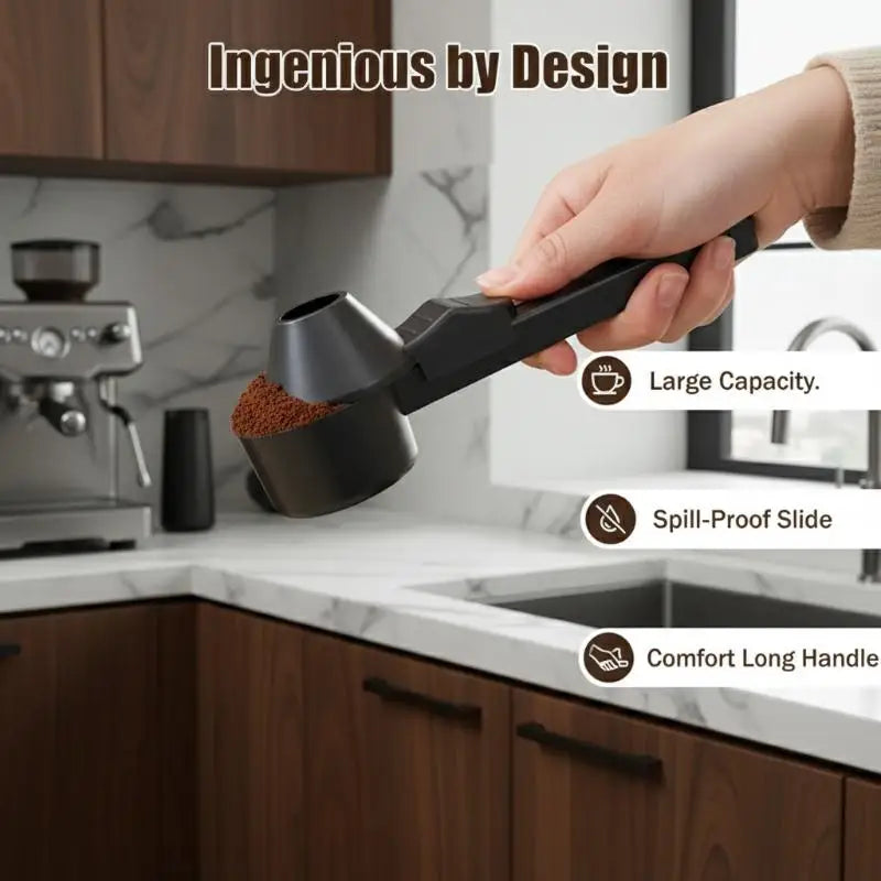 Protein Powder Sliding Spoon | Spill-Proof Long Handle Scoop Powder Measuring Spoon QXL