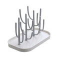 Baby Bottle Drying Rack & Drainer | Nipple & Cup Holder Bottle Drying Rack QXL B35 Gray