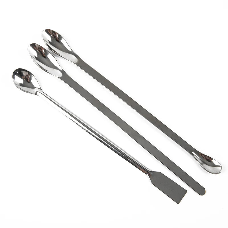 12-Pc Stainless Steel Lab Spatula & Micro Scoop Set Lab Spatula Set QXL