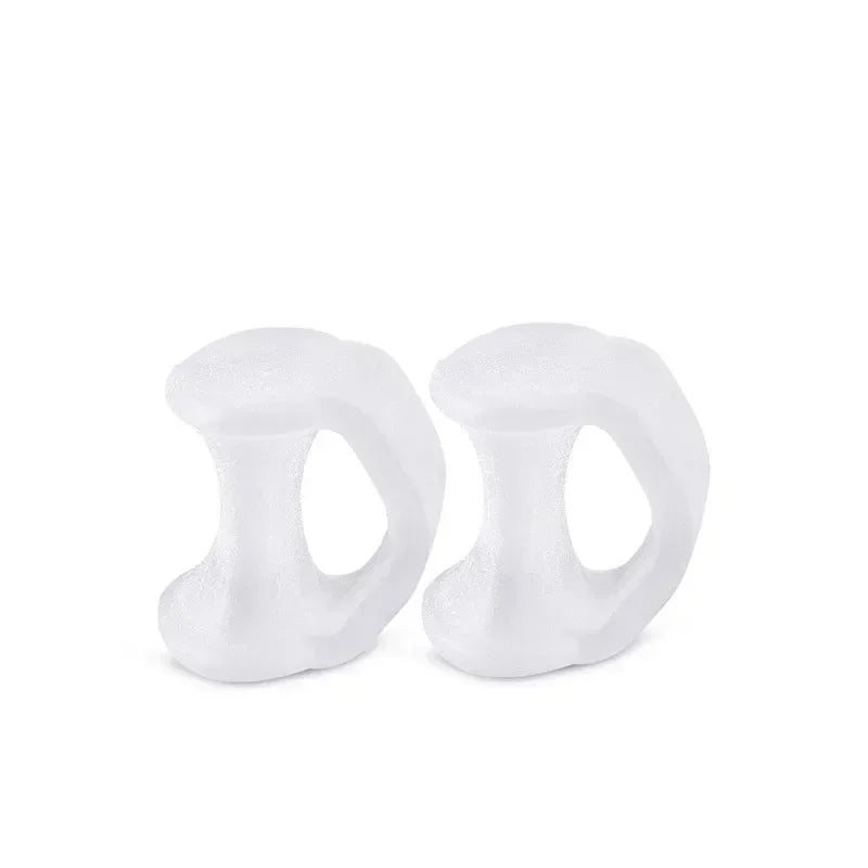 2-Pack Ring Toe Separators & Spreaders | Foot Care Toe Separator QXL M179Transparent-2Pcs