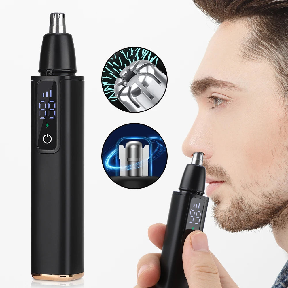 Ms.Dear Electric Nose Hair Trimmer | USB-C Rechargeable, LED Nose Hair Trimmer QXL