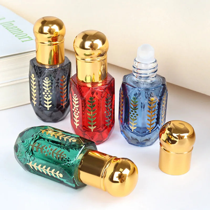 6ml Glass Roll-On Bottle | Refillable Essential Oil Roller Glass Roller Bottle QXL 6ml green-glass