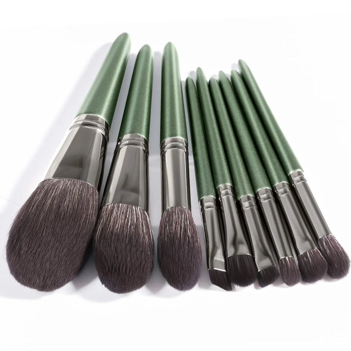 9-Piece Makeup Brush Set | Foundation, Contour & Eye Brushes Makeup Brush Set QXL