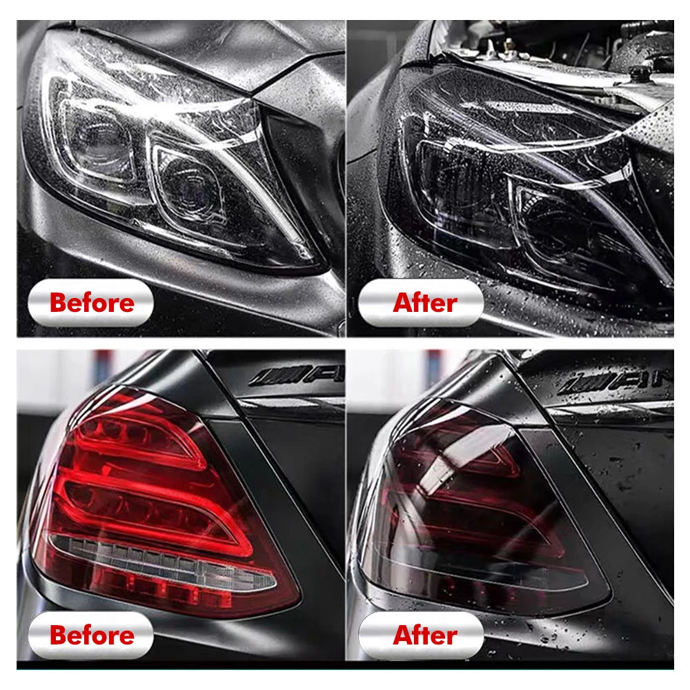 Black Smoke PVC Headlight Tint Wrap Film | 30×100cm Car Vinyl Headlight Tint Film QXL