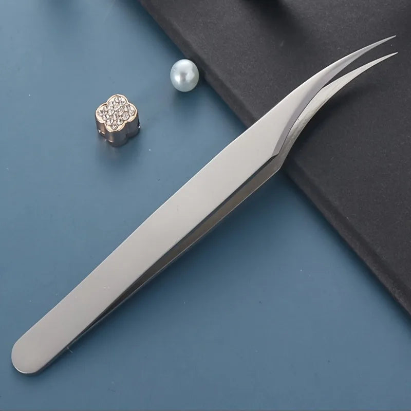 Stainless Steel Dolphin Clip Eyelash Tweezer | Precision Tip Eyelash Tweezer QXL