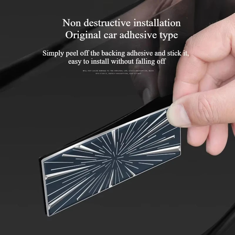 Tesla Model 3/Y Time Tunnel & Highland 3 Rear Emblem Decals Car Emblem Decal QXL