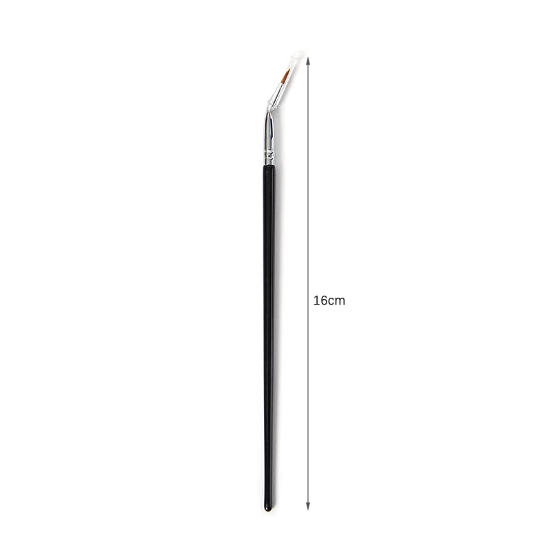 Precision Angled Eyeliner Brush | Bent Ferrule Liner Tool Angled Eyeliner Brush QXL as pic
