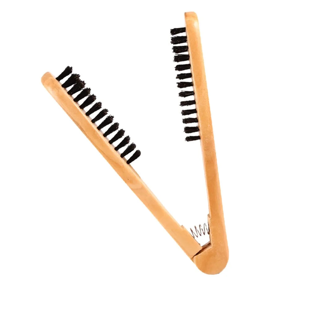 Wooden Double-Sided Anti-Static Hair Straightening Brush Comb Hair Brush Comb QXL