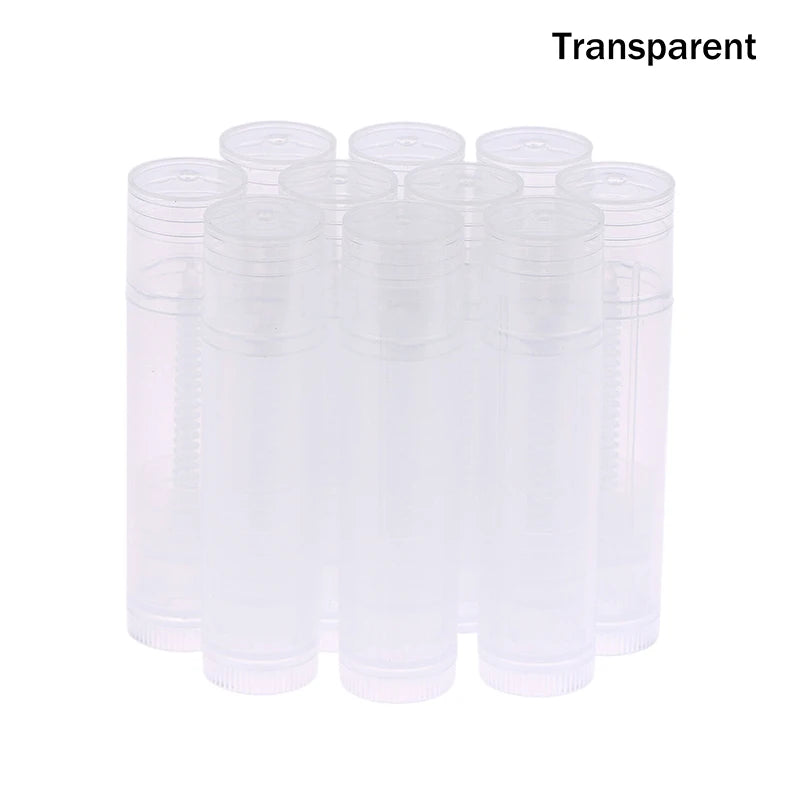 10-Pack 5g Empty Lip Gloss Tubes | Refillable Lip Balm Containers Lip Balm Tubes QXL Transparent